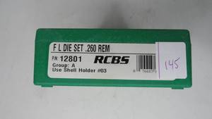 RCBS FL DIe Set .260 REM #12801