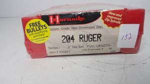 Hornady Dies 204 Ruger #546201