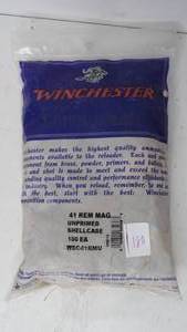 Winchester - 41 Rem Mag - Brass -100 count