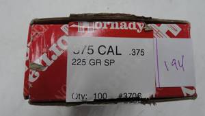 .375 cal - 225 gr - Hornady Bullets - 90 Count