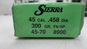45 Cal - 300gr - Bullets - Sierra - 50 Bullets