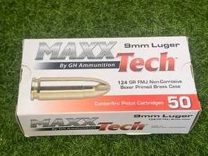 50 Rounds 9mm Ammo Ammunition