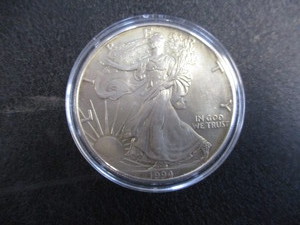 25. 1994 American Silver Eagle - 1oz Silver in Protective Acrylic Removable Case