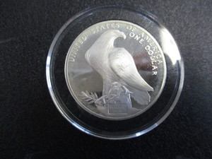26. 1984-S Los Angeles XXIII Olympiad (Colloseum Obverse  Perched Eagle Reverse) US Silver Dollar 1oz Silver Commemorative