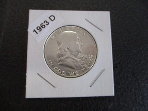 43. 1963-D (Denver Mint) Franklin Silver Half Dollar