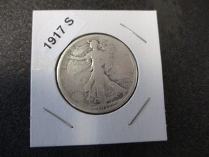 49. 1917-S (San Francisco Mint) Walking Liberty Silver Half Dollar