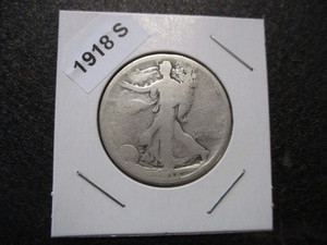 51. 1918-S (San Francisco Mint) Walking Liberty Silver Half Dollar