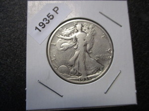 54. 1935-P (Philadelphia Mint) Walking Liberty Silver Half Dollar