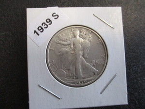 56. 1939-S  (San Francisco Mint) Walking Liberty Silver Half Dollar