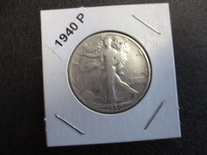 58. 1940-P (Philadelphia Mint) Walking Liberty Silver Half Dollar