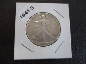 60. 1941-S (San Francisco Mint) Walking Liberty Silver Half Dollar