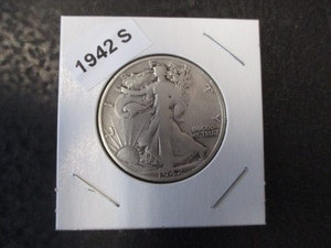 63. 1942-S  (San Francisco Mint) Walking Liberty Silver Half Dollar