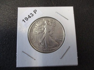 64. 1943-P (Philadelphia Mint) Walking Liberty Silver Half Dollar