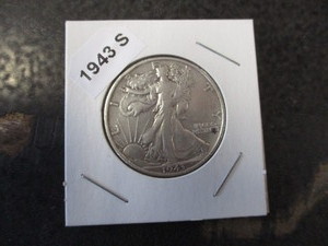66. 1943-S (San Francisco Mint) Walking Liberty Silver Half Dollar