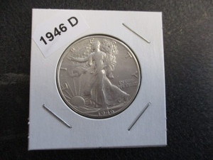 71. 1946-D (Denver Mint) Walking Liberty Silver Half Dollar
