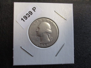 74. 1939-P (Philadelphia Mint) Washington Silver Quarter