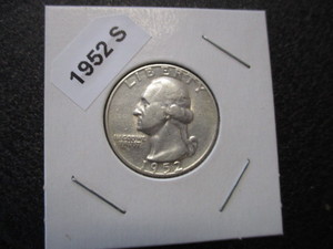 84. 1952-S (San Francisco Mint) Washington Silver Quarter