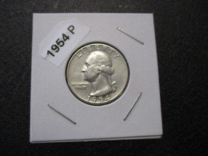 85. 1954-P (Philadelphia Mint) Washington Silver Quarter
