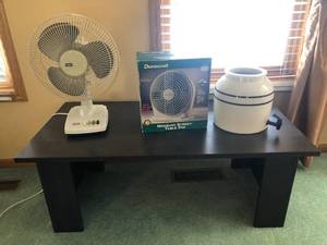 Fan and Desk