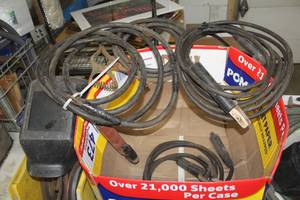 lot 739 image: Welding Cord, Welders Helmet