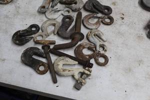 lot 856 image: Lot of (15) Pulley Hooks and Pins