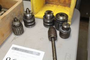 lot 868 image: Lot of (6) DrillLathe Mill Chuck Heads