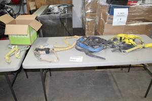 lot 892 image: Climbing Harnesses (x2), Safety Lines (x3)