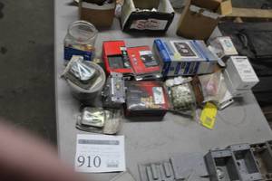 lot 910 image: Electrical Supplies - IndoorOutdoor Boxes, Switches, GFCI Outlets, Specialty Plugs