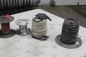 lot 916 image: Lot of (4) Spools of Insulated Wire (partial)