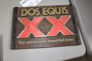 lot 561 image: Dos Equis XX Plastic Framed Sign