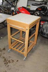 lot 584 image: GraniteWood Kitchen Counter Cart