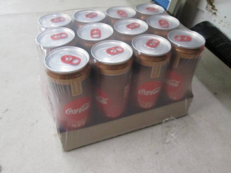 case of 12 coke cola with coffee ca...