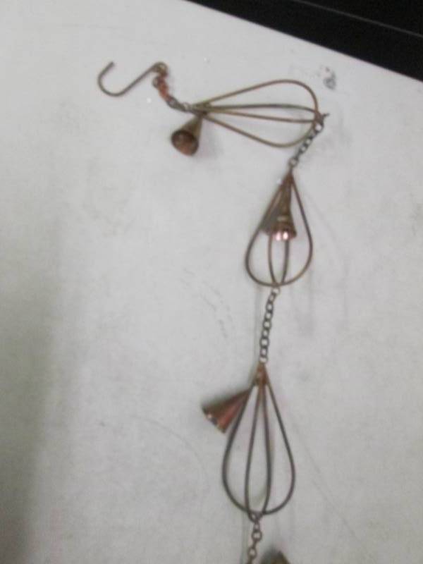 hanging copper rain chime missing 2...