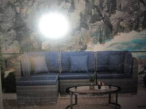 carrington 4-pc outdoor sectional sofa set open box
