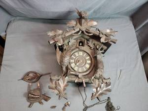 Old Ornate Cuckoo Clock in Need of Repair