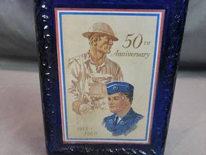 American Legion 50th Anniversary Commemorative Whiskey Bottle