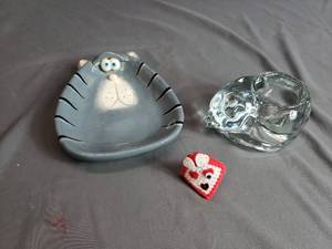 Cat Ash Tray, Cat Candle Holder