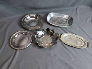 Silverplate and Aluminum Trays