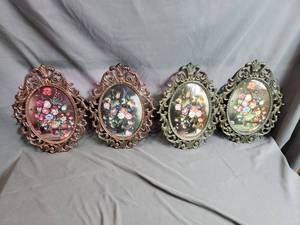 4 Antique Flower Pictures