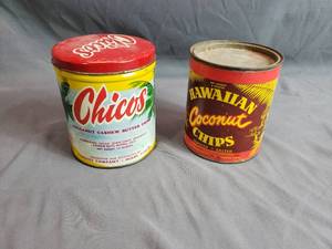 Coconut Cashew and Chips Tins