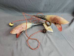 Vintage Lamps Made From Steer Horns