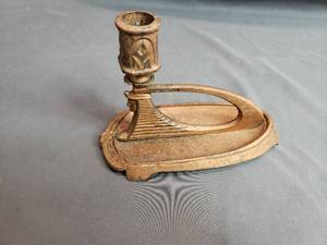1920 Era Egyptian Revival Sphinx Chamberstick Candle Holder