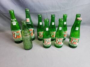 Misc 7up Bottles Approx. Post 1954
