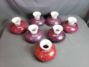 7 Colorful Antique Lamp Globes