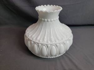 Antique Decorative White Glass Globe