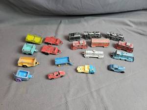 Tootsietoy Trailers, MidgeToy Train Cars,
