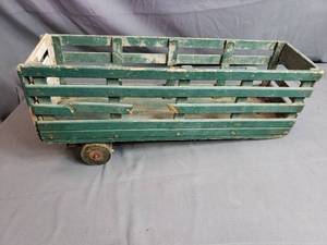 Vintage Wooden Toy Trailer
