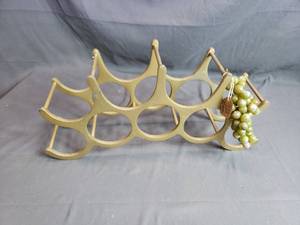Wine Rack with Grapes