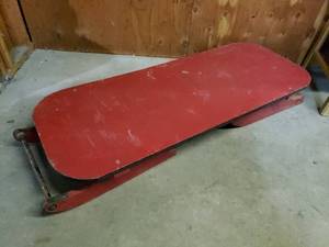Large Red Wooden Sleigh