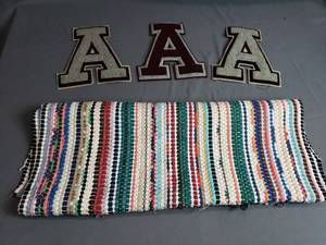 Letterman Letter As and Kitchen Rug